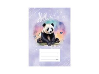 Obrázek z Školní sešit A5 523 lila, panda 